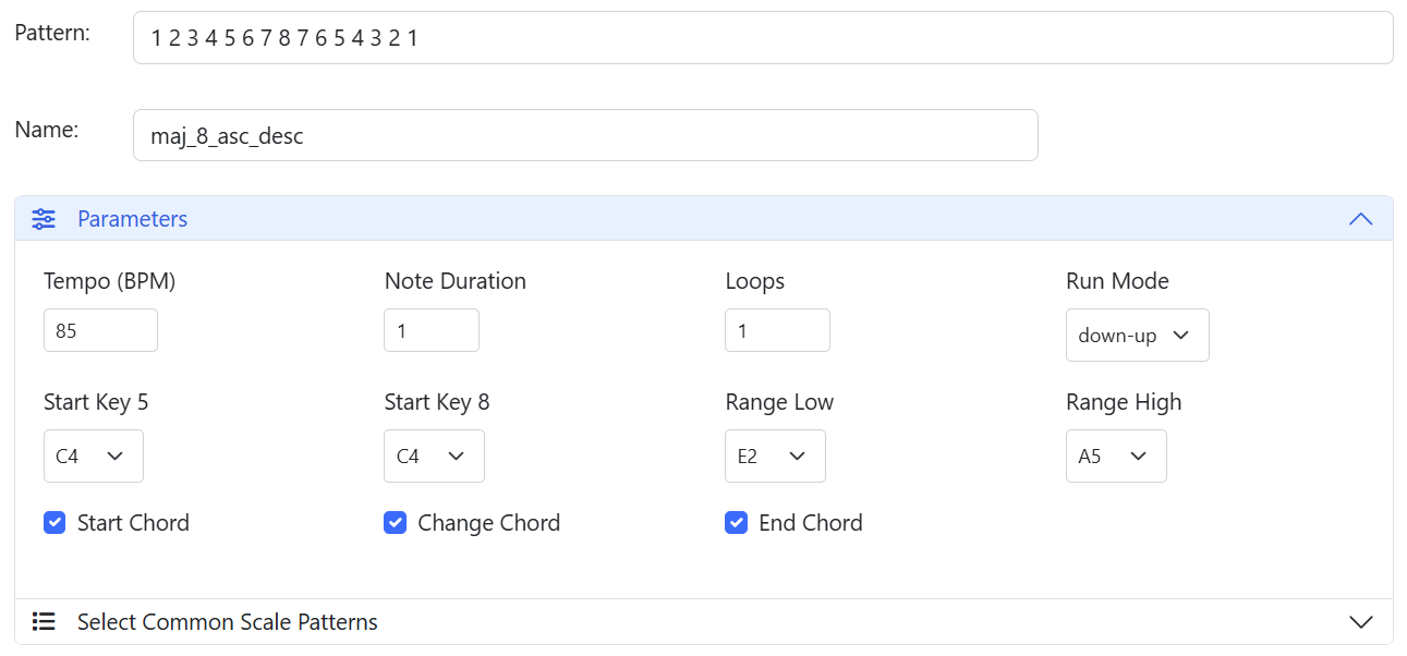 Singing Scale Player